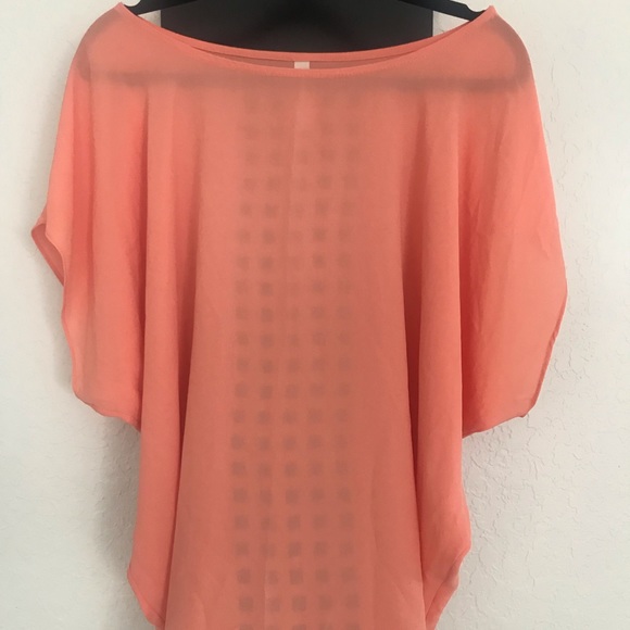 S-Twelve Large Peach Blouse - Picture 2 of 8